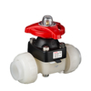 Membraanafsluiter Serie: 14 Type: 3770 PVDF-EL Kunststoflasmof PN10